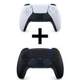 Pack de 2 mandos PS5: Blanco + Negro