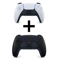 Pack de 2 mandos PS5: Blanco + Negro